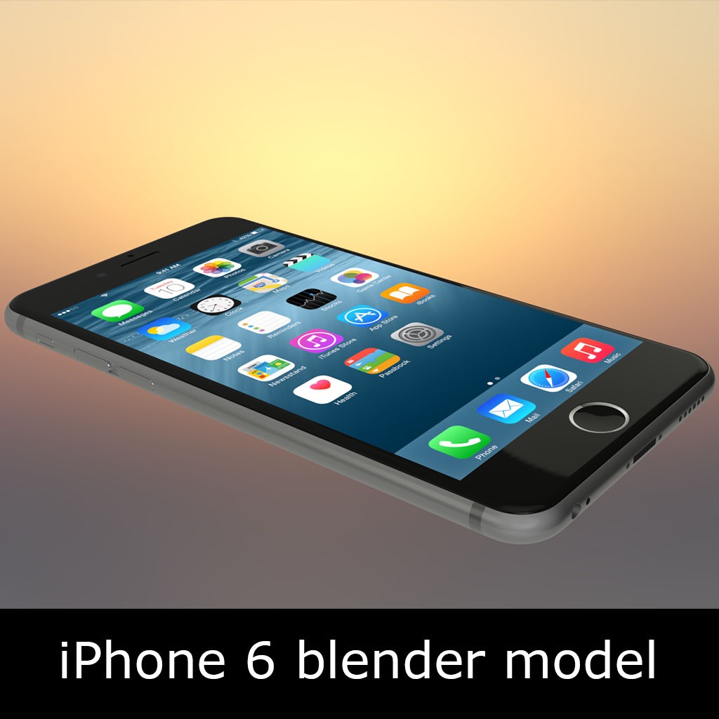 iPhone 6 blender model preview image 1